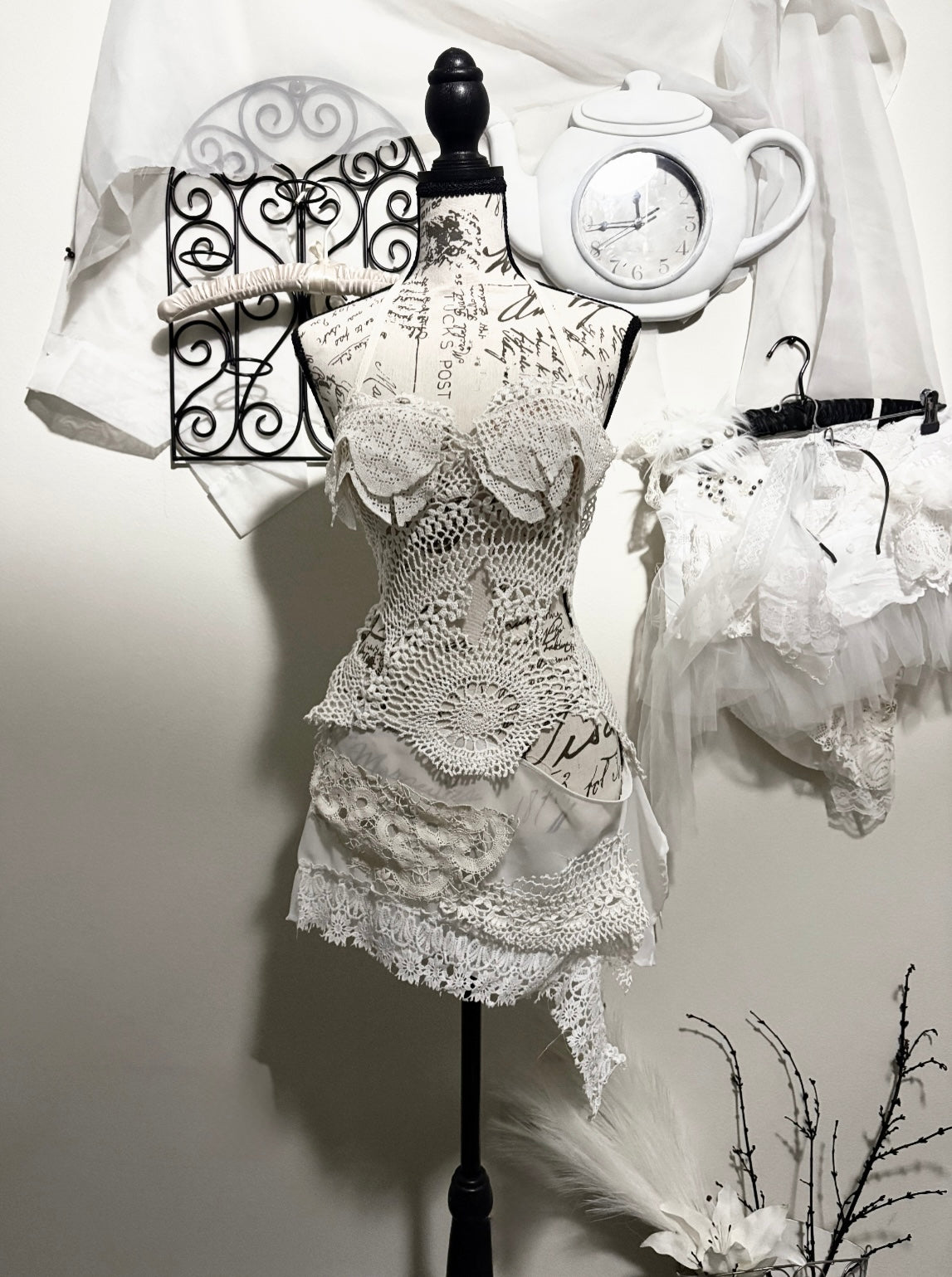 antique doily dress