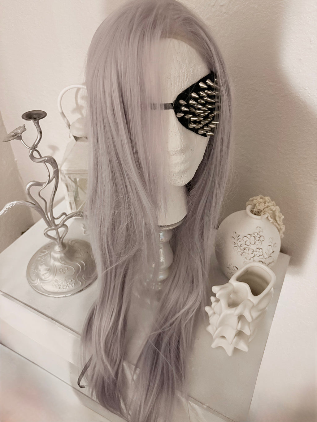 spike snake leather eyepatch