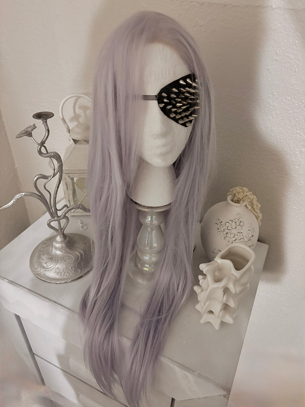 spike snake leather eyepatch