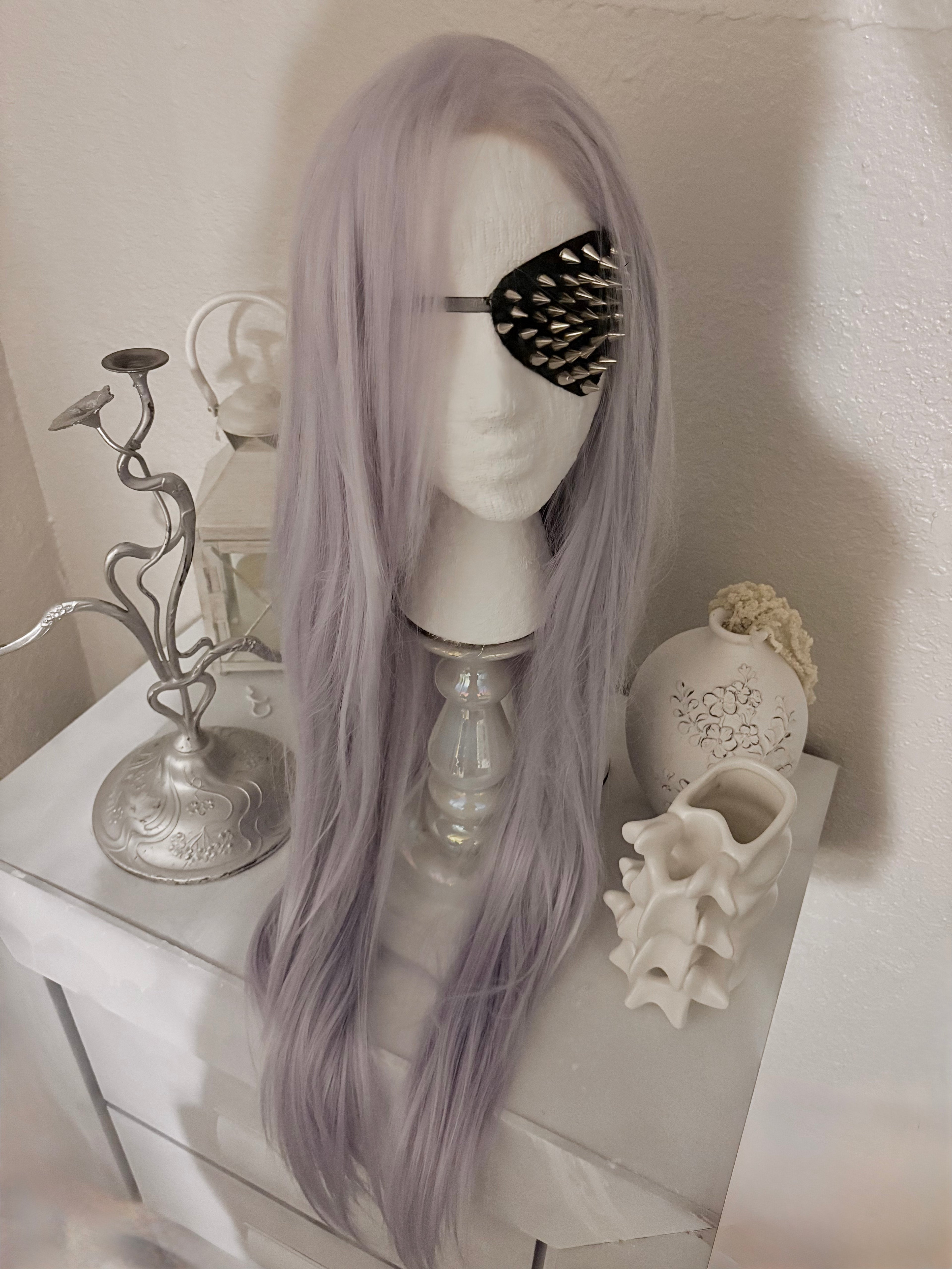 spike snake leather eyepatch