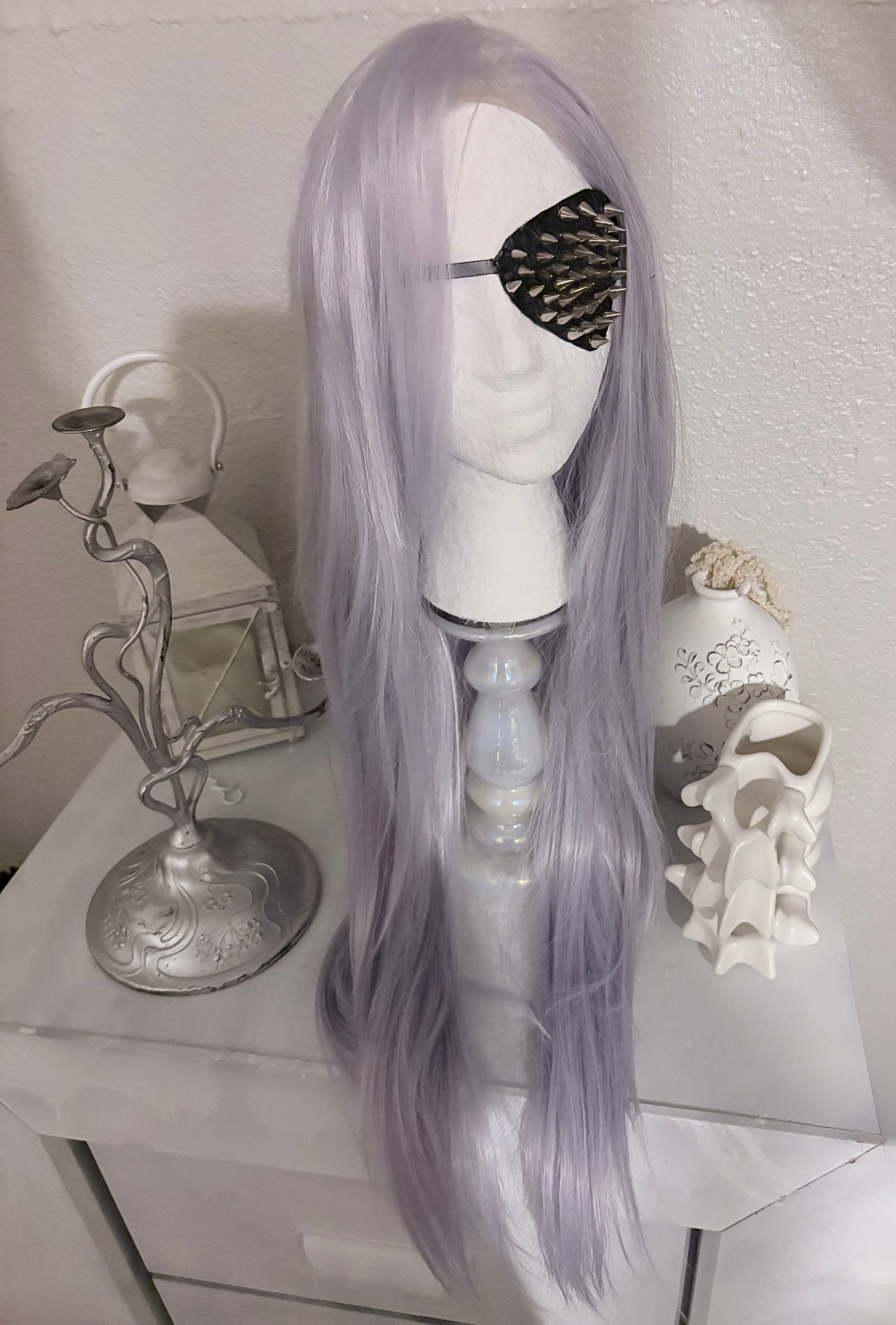 spike snake leather eyepatch